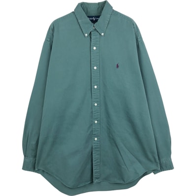 古着 ラルフローレン Ralph Lauren BLAKE 長袖 ボタンダウンシャツ メンズL相当/eaa628592