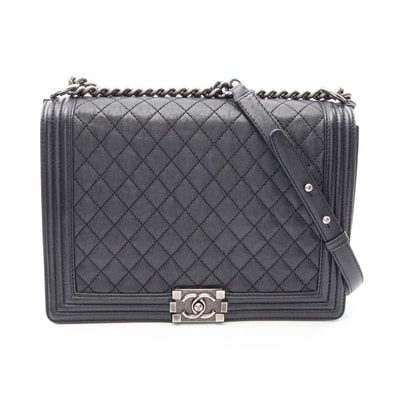 シャネル CHANEL ボーイシャネル ショルダーバッグ バッグ キャビアスキン(グレインドカーフ) レディース ブラック系 【中古】