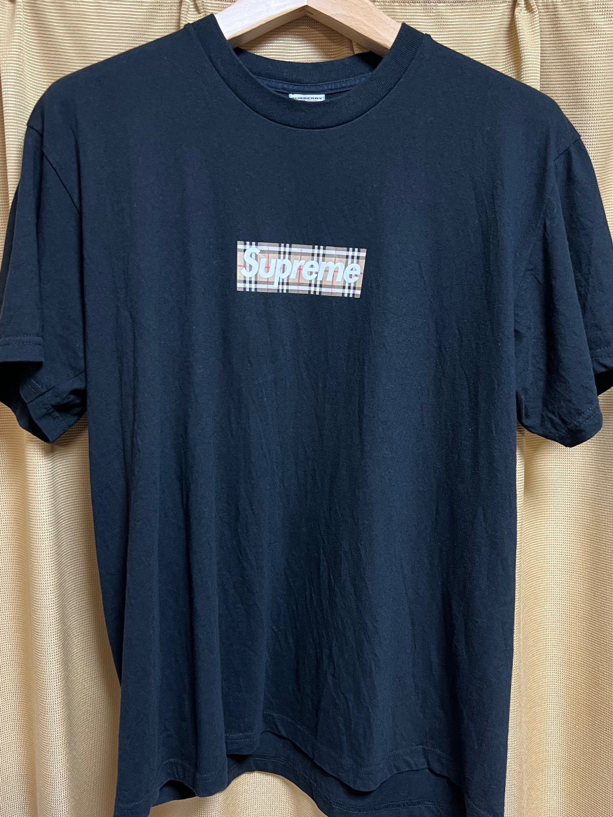Supreme / Burberry Box Logo Tee "Black"
