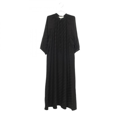 セリーヌ CELINE トリオンフ チェーン柄 ワンピース 衣料品 トップス シルク レディース ブラック系 2R091876H 【中古】