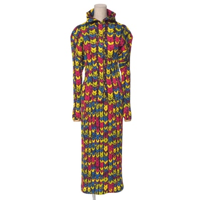 ■美品■PLEATS PLEASE ISSEY MIYAKE プリーツプリーズ イッセイミヤケ スカートセットアップ サイズトップス 3・スカート 1 総柄 プリーツ ブランド古着【中古】20250501/RA4494