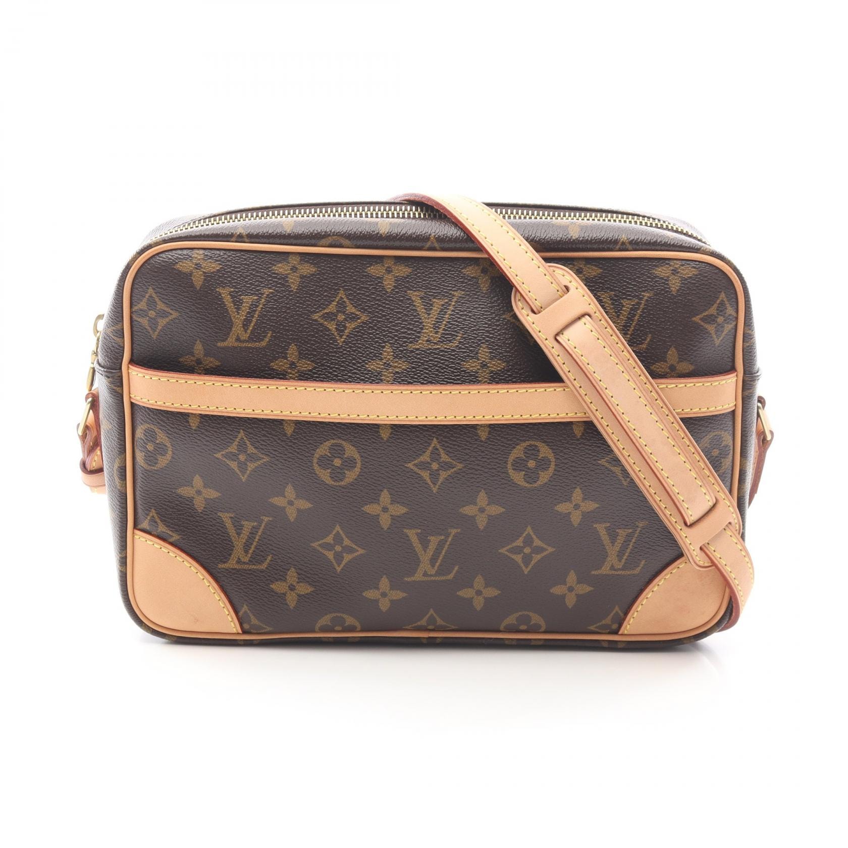 ルイ・ヴィトン LOUIS VUITTON トロカデロ27 ショルダーバッグ バッグ PVCコーティングキャンバス レザー モノグラム レディース ブラウン系 M51274 【中古】