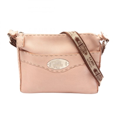 フェンディ FENDI セレリア ショルダーバッグ バッグ レザー レディース ピンク系 8BT109 【中古】