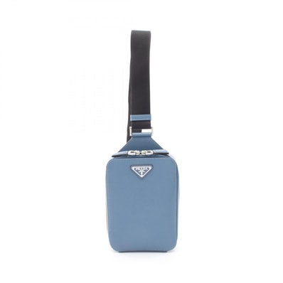 プラダ PRADA ブリック ウエストバッグ ボディバッグ バッグ サフィアーノレザー メンズ レディース ブルー系 2VZ106 【中古】