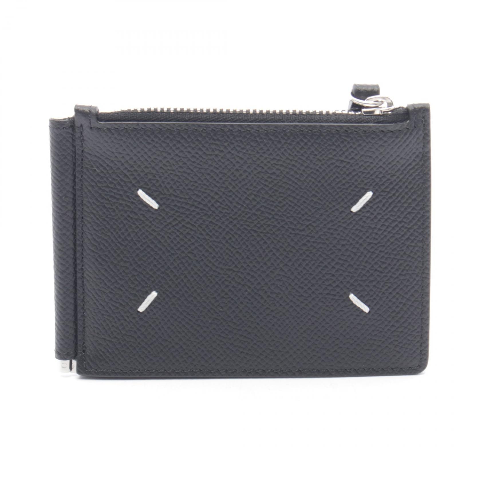 メゾン マルジェラ Maison Margiela マネークリップ コインケース 財布 レザー レディース ブラック系 SA1UI0018P4745T8013 【新品】