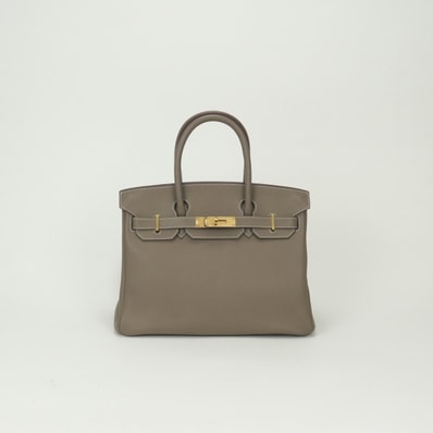 エルメス HERMES バーキン30 バーキン 30 バッグ トートバッグ スイフト エトゥープ Etoupe グレー Gray ゴールド金具 ハンドバッグ ヴォースイフト