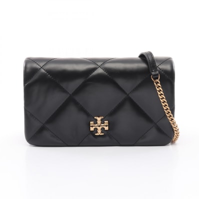 トリーバーチ Tory Burch Kira Diamond ショルダーバッグ バッグ レザー レディース ブラック系 158624001 【新品】