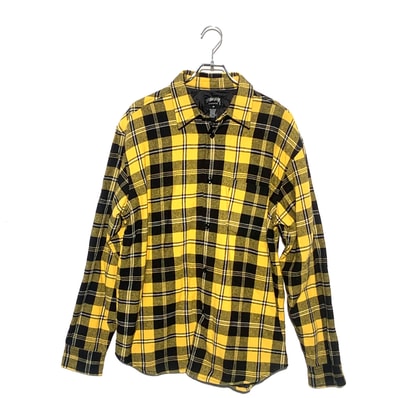 STUSSY FLANNEL SHIRT JACKET Yellow