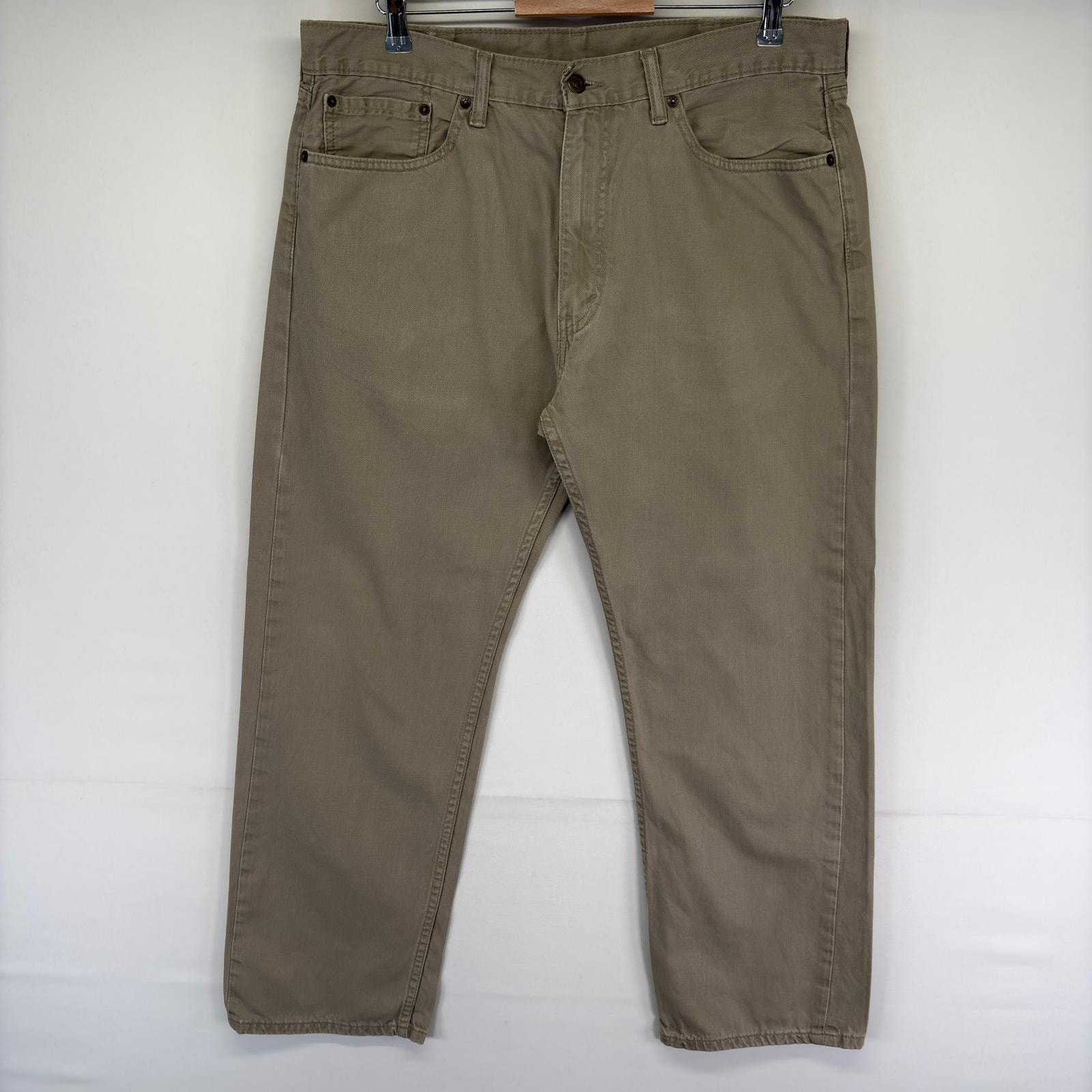 古着 リーバイス Levi's デニム パンツ 505 ジッパーフライ ジーンズ 5ポケット カラーデニム ジーパン w38 L30  グレー系 メンズ