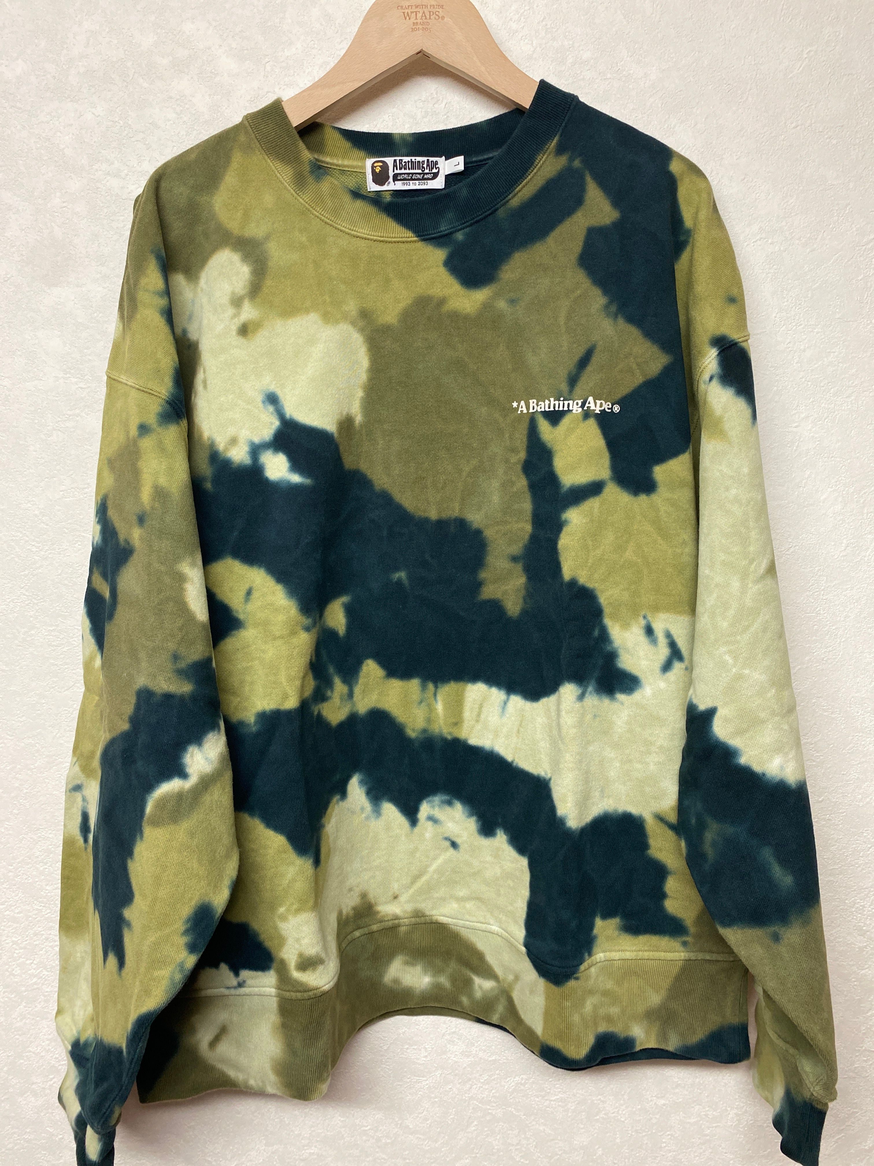 A BATHING APE Chusen Loose Fit Crewneck "Olivedrab"