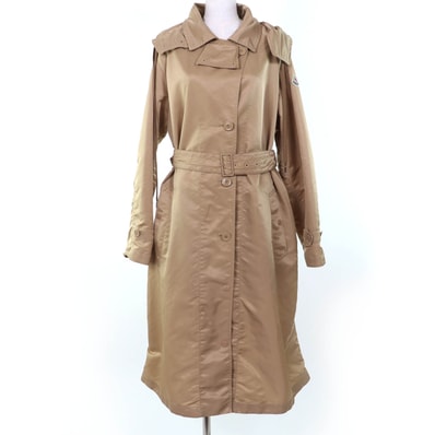 極美品 モンクレール トレンチコート VILLEREST ベージュ レディース 2