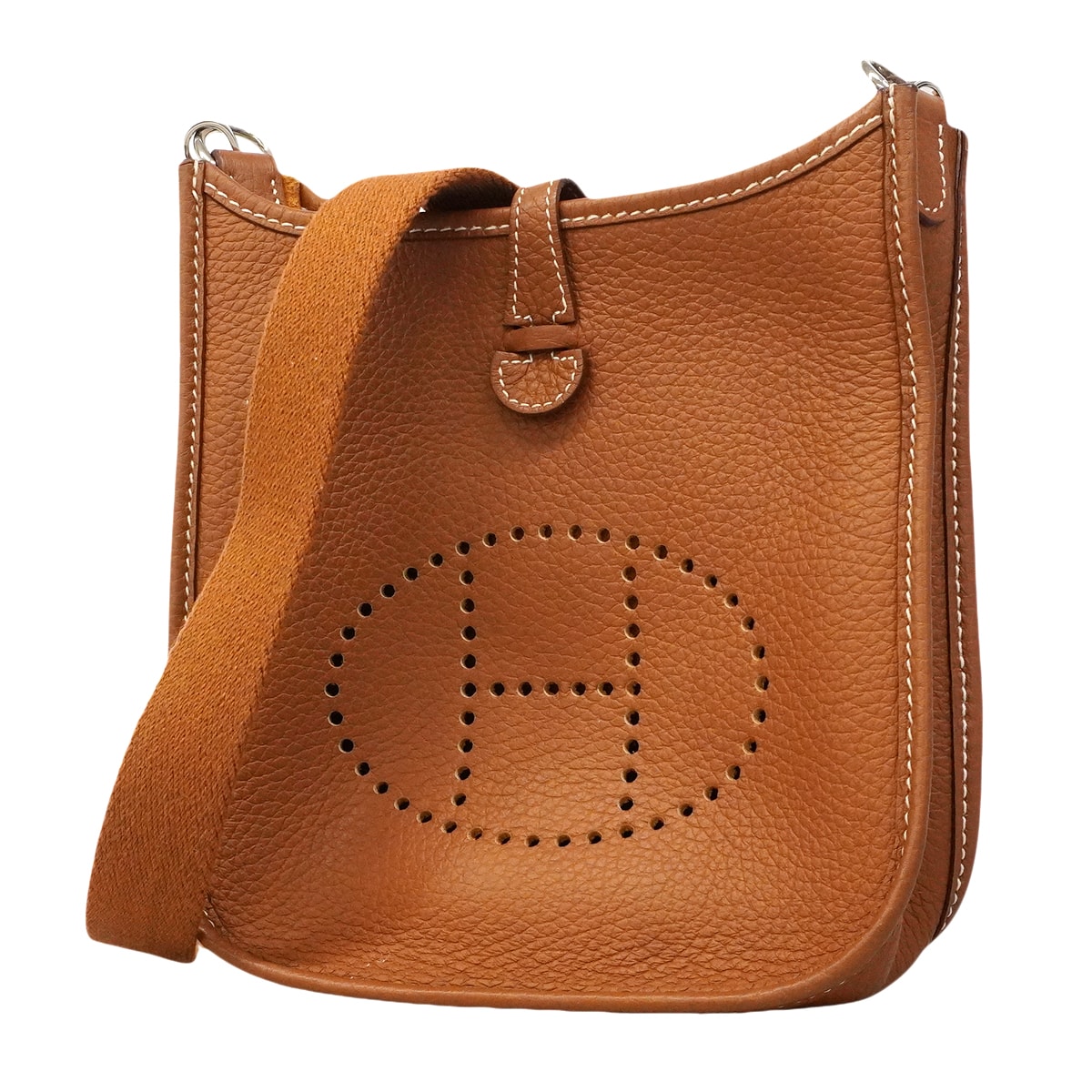 【6ge6130】エルメス ショルダーバッグ エヴリンTPM トリヨンクレマンス ゴールド シルバー金具 U刻印【中古】レディース