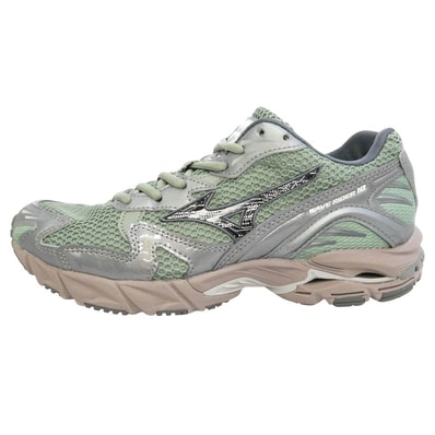 Mizuno ミズノ D1GA243109 Wave Rider 10 ウェーブライダー10 スニーカー グリーン系 24.5cm【美品】【中古】