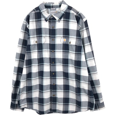古着 カーハート Carhartt ORIGINAL FIT 長袖 ボタンダウン ワークシャツ メンズL相当/eaa676384
