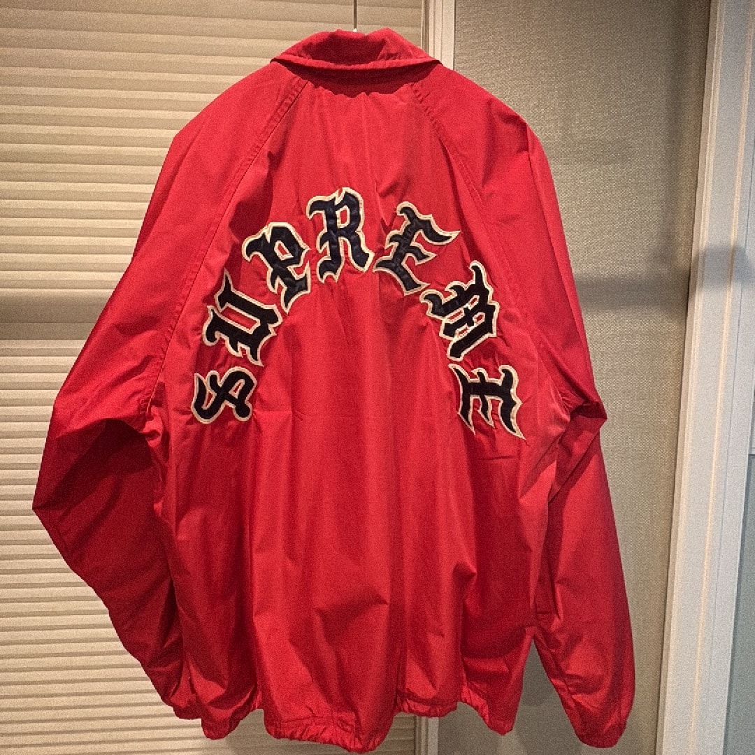 Supreme Old English Arc Coaches Jacket "Red"