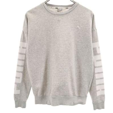 PUMA プーマ 長袖 スウェット トレーナー M グレー 裏起毛