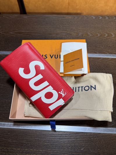 Louis Vuitton x Supreme Portefeuille Brazza "Red"