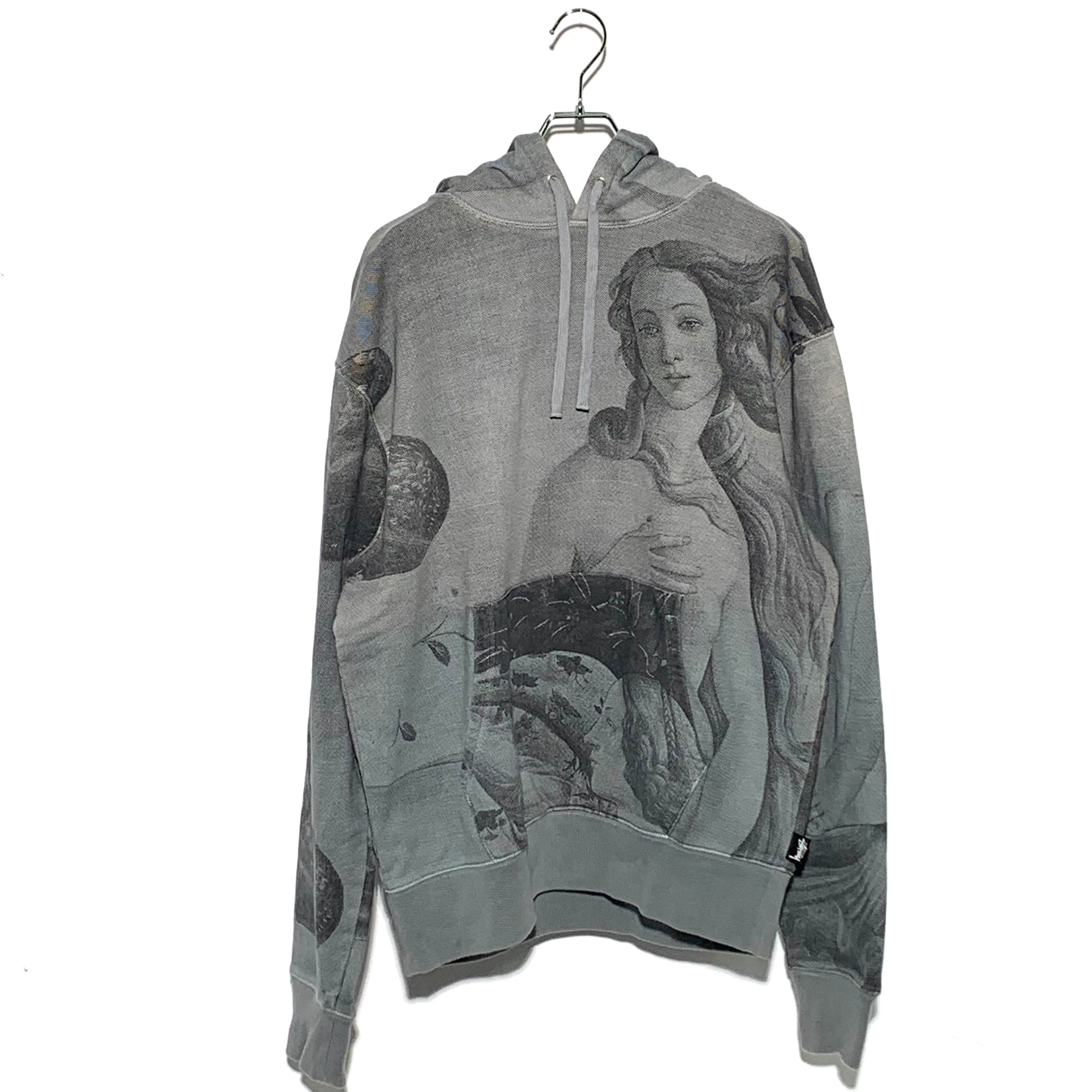 STUSSY 総柄 HOODIE(Grey)