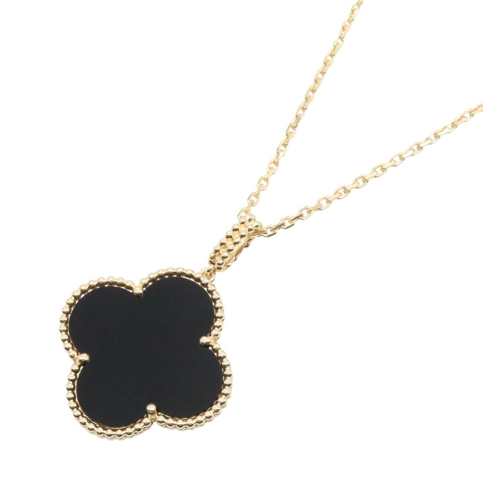 ヴァンクリーフ&アーペル Van Cleef & Arpels マジックアルハンブラ オニキス ネックレス ネックレス ジュエリー K18(イエローゴールド) オニキス レディース ゴールド系 / ブラック系 VCARO49M00 【中古】