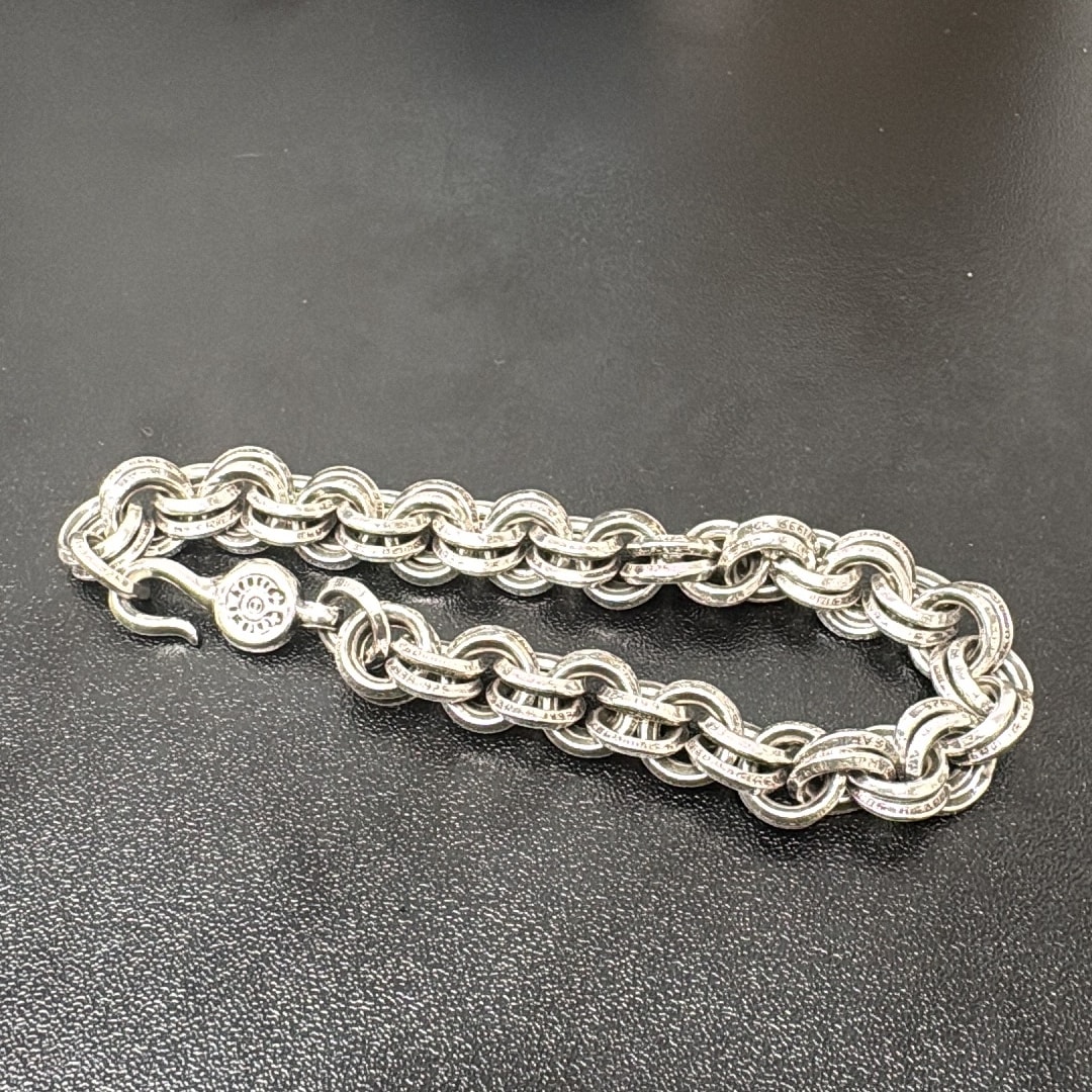 Chrome Hearts Double B Ring Bracelet "Silver"