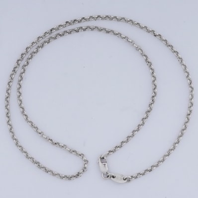 Chrome Hearts Roll Chain Necklace "Silver"
