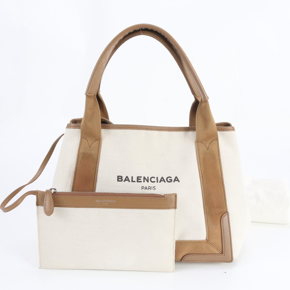 ■美品 バレンシアガ ネイビー カバス ポーチ 付 339933