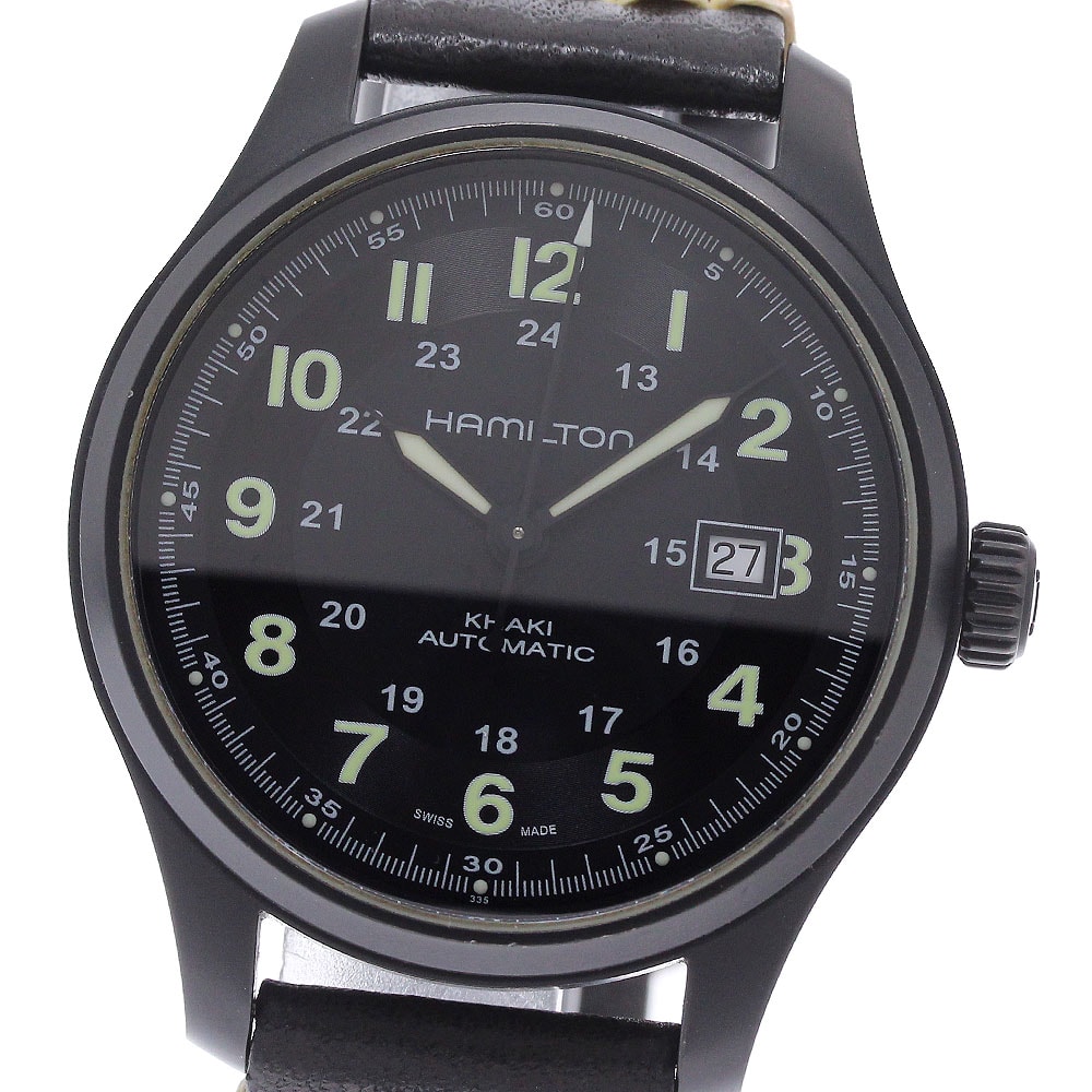 ☆良品 ハミルトン カーキ フィールド H705750 メンズ 【中古】