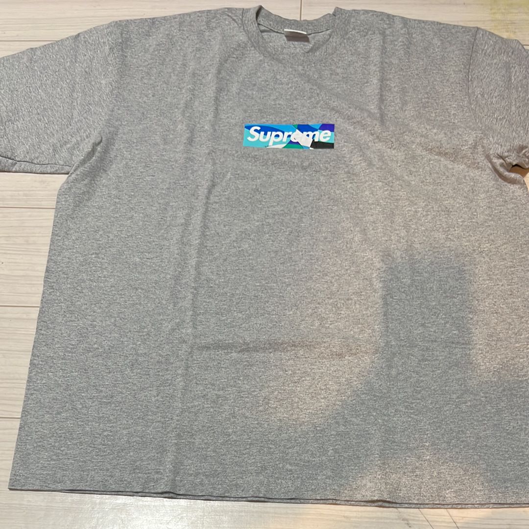 Supreme / Emilio Pucci® Box Logo Tee "Grey/Blue"