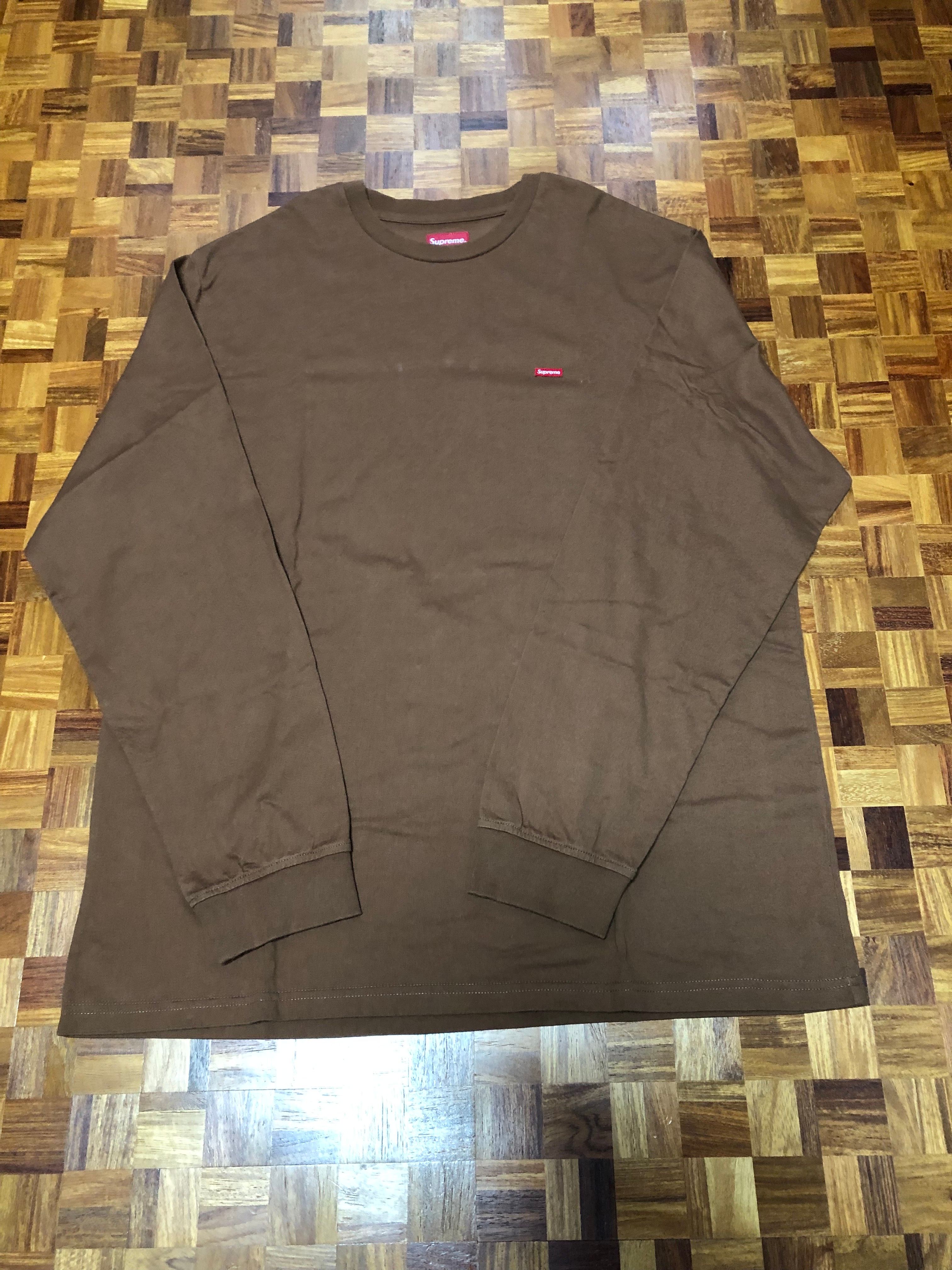 Supreme Small Box L/S Tee "Brown"(22SS)