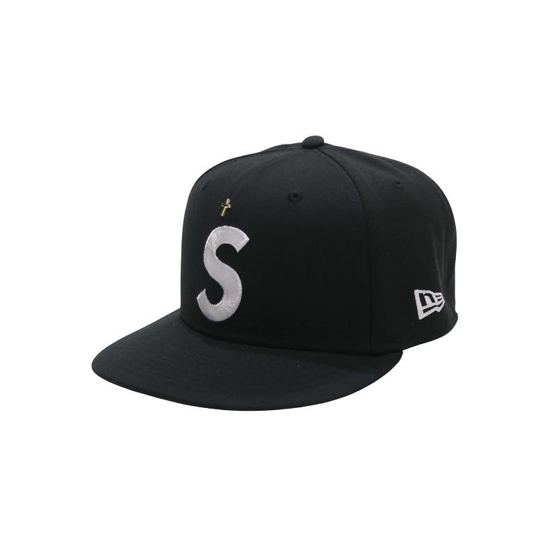 Supreme Gold Cross S Logo New Era "Black"