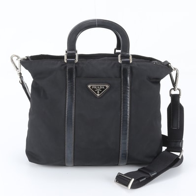 ■美品 プラダ テスート ナイロントライアングルロゴショルダーバッグ