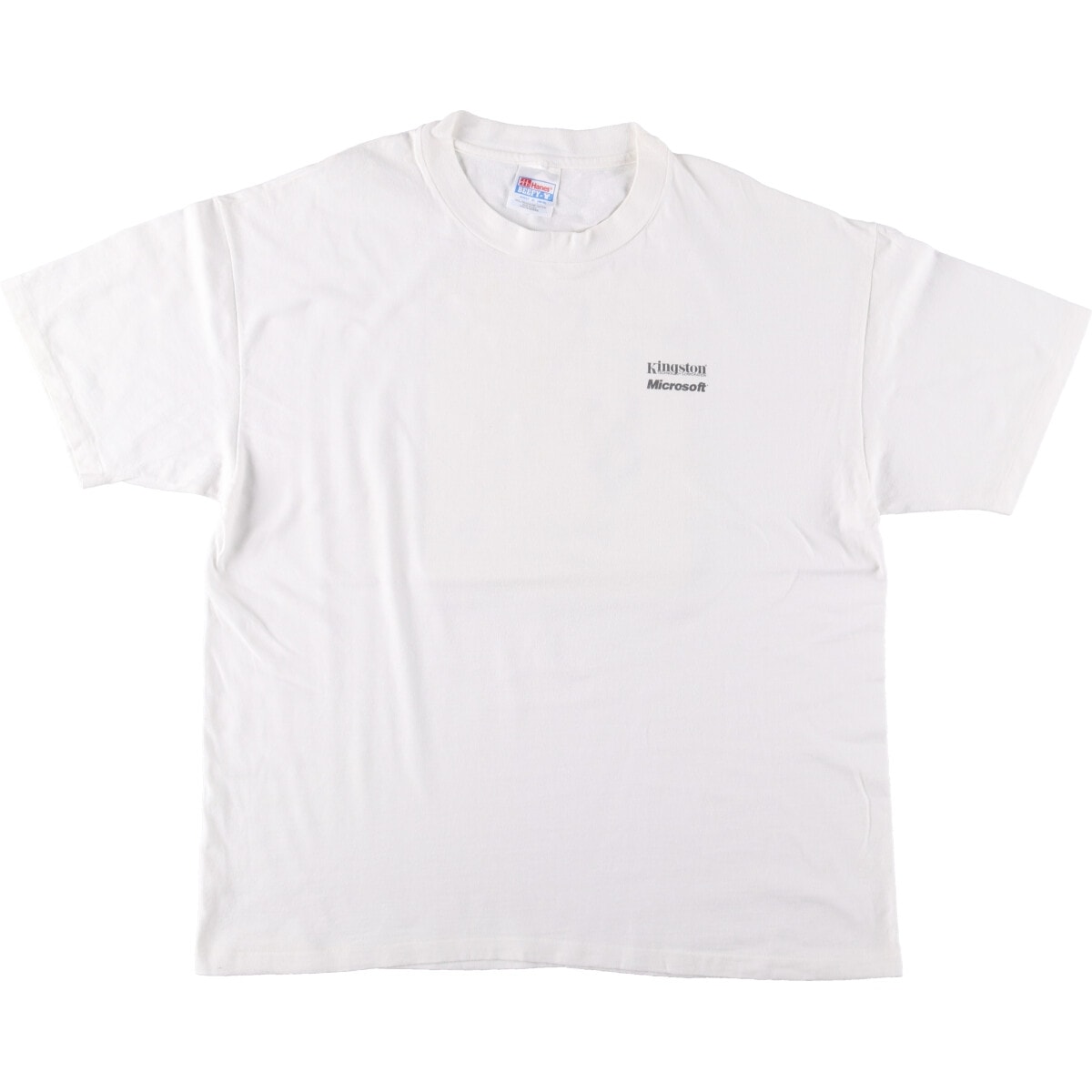 古着 90年代 ヘインズ Hanes Kingston Microsoft アドバタイジングTシャツ USA製 メンズXL相当 ヴィンテージ/eaa577164