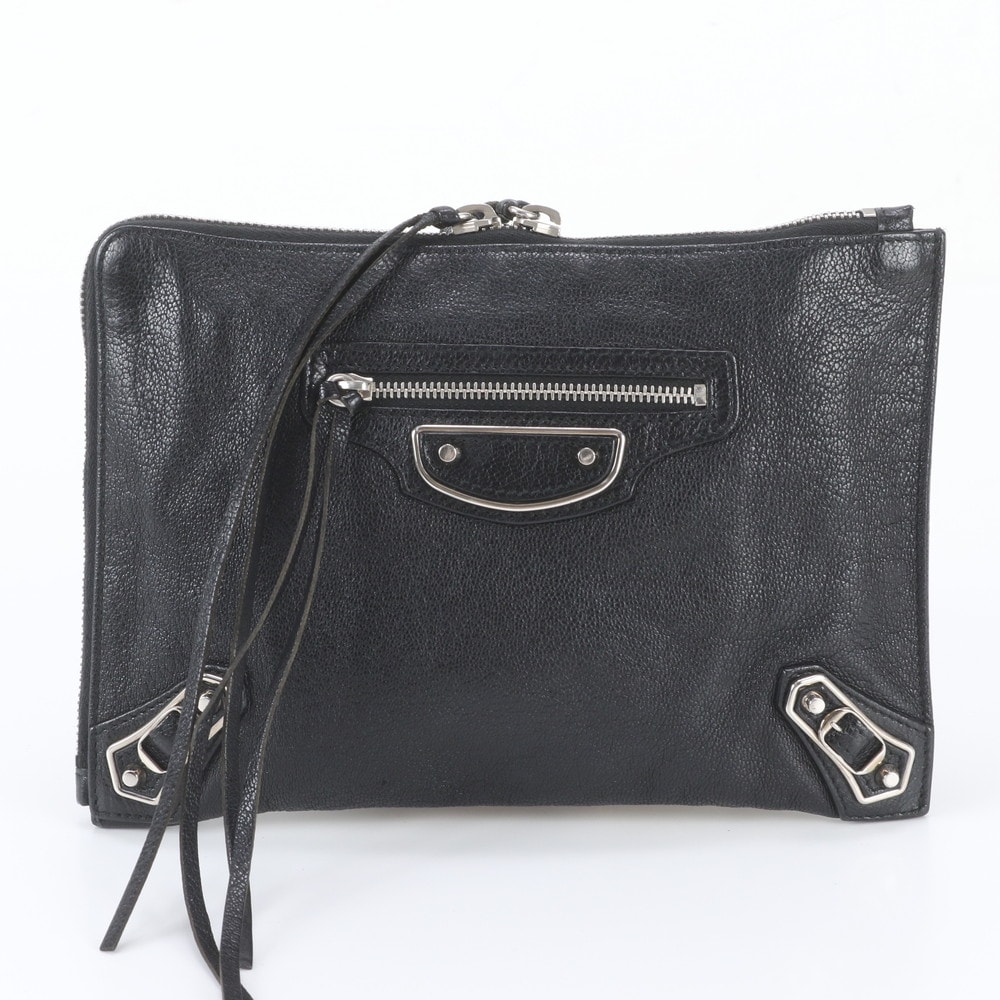 ■極美品 バレンシアガ クラシッククラッチ バッグ レザー