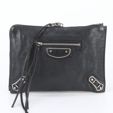 ■極美品 バレンシアガ クラシッククラッチ バッグ レザー