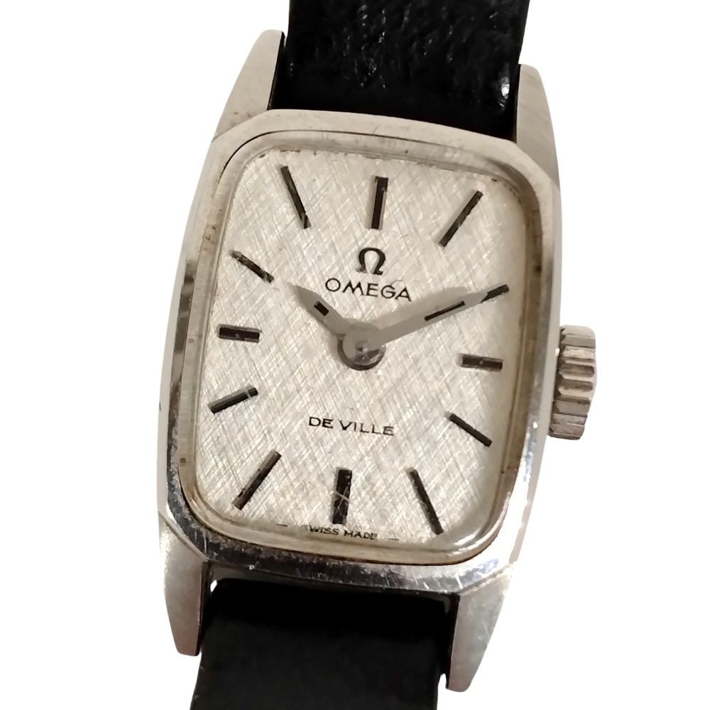 OMEGA オメガ デビル レディース 手巻き 腕時計 シルバー ブラック 正規品 / C591