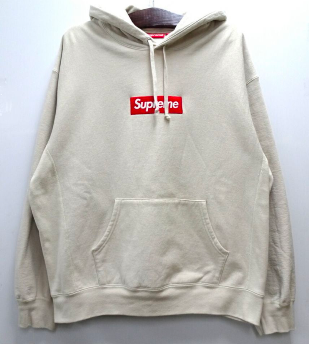 シュプリーム ボックス ロゴ フーディー スウェットシャツ "ストーン" (24FW)