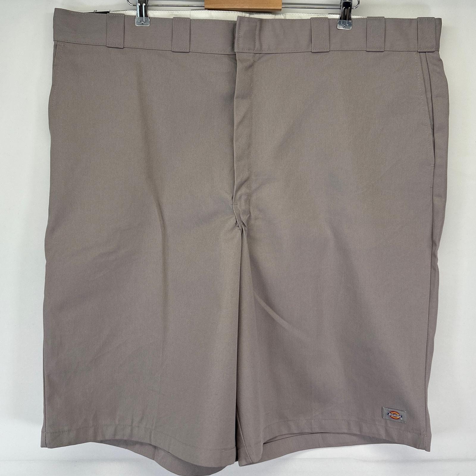 古着 美品 ディッキーズ Dickies ショートパンツ デッドストック タグ付き ワーク ハーフ 半ズボン 短パン 48 グレー メンズ