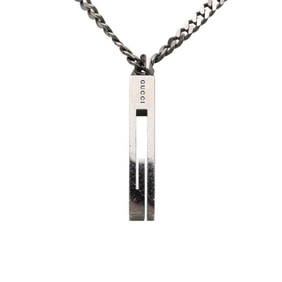 グッチ カットアウトG ネックレス SV925 シルバー レディース GUCCI 【中古】