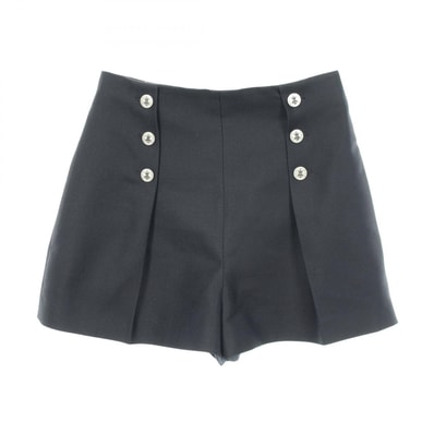 ディオール Dior イカリボタン ショート パンツ 衣料品 ボトムス ウール シルク レディース ネイビー系 【中古】