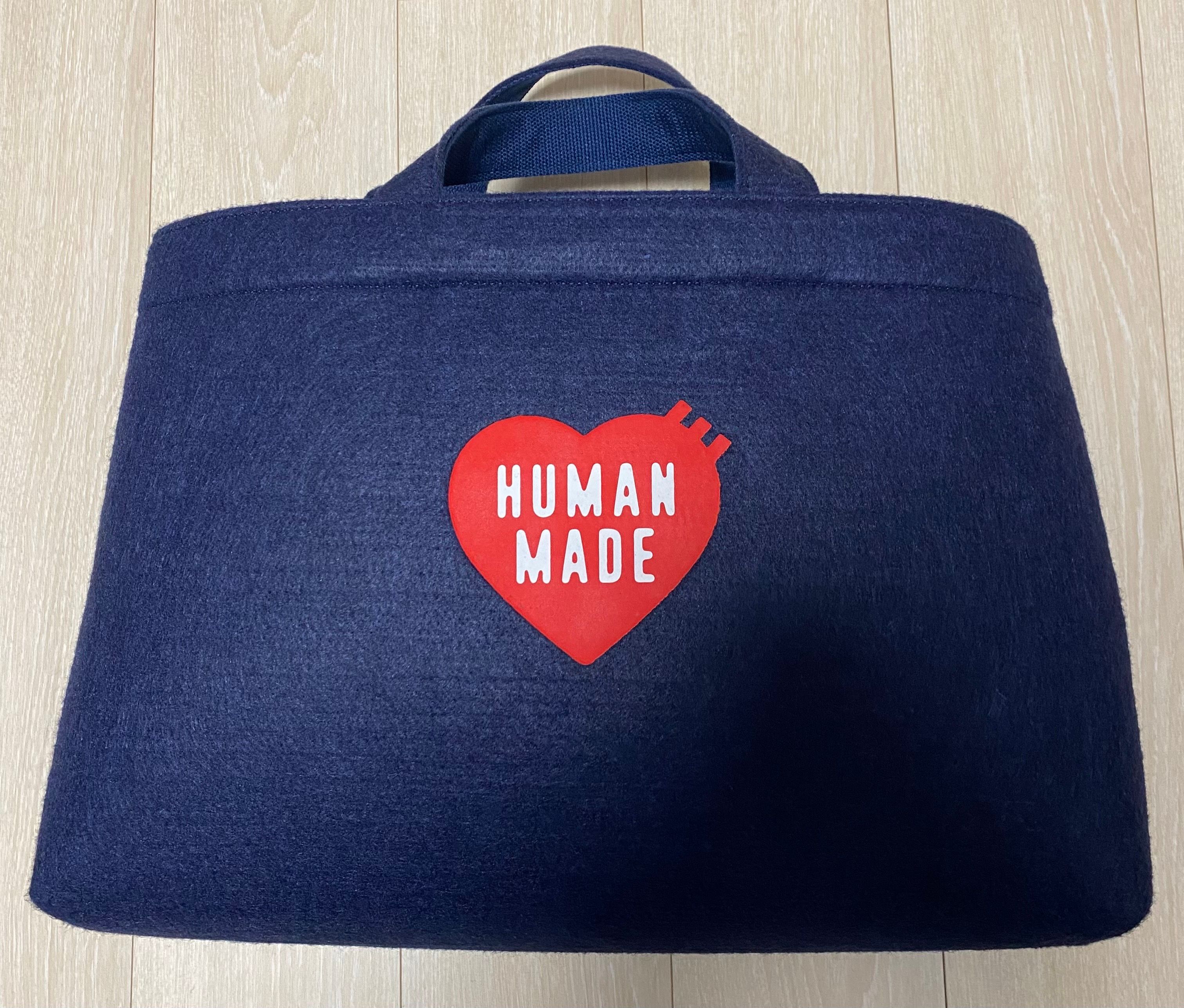 HUMAN MADE FELT TOTE BAG LARGE "Navy"