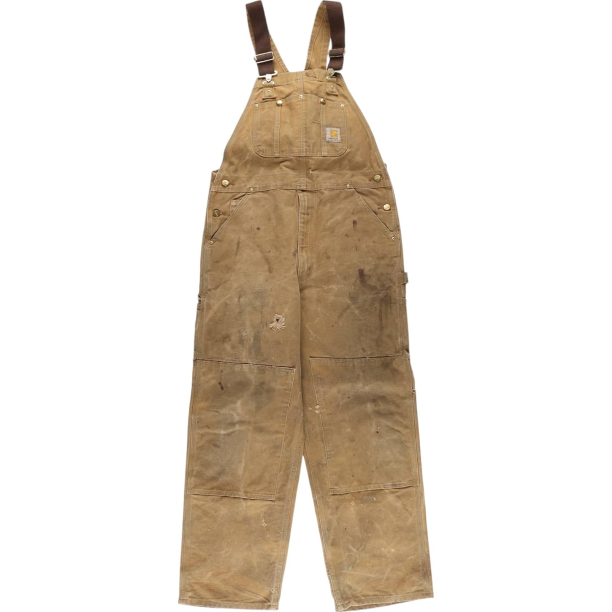 古着 カーハート Carhartt ダブルニー ダック オーバーオール メンズw36相当/eaa522882