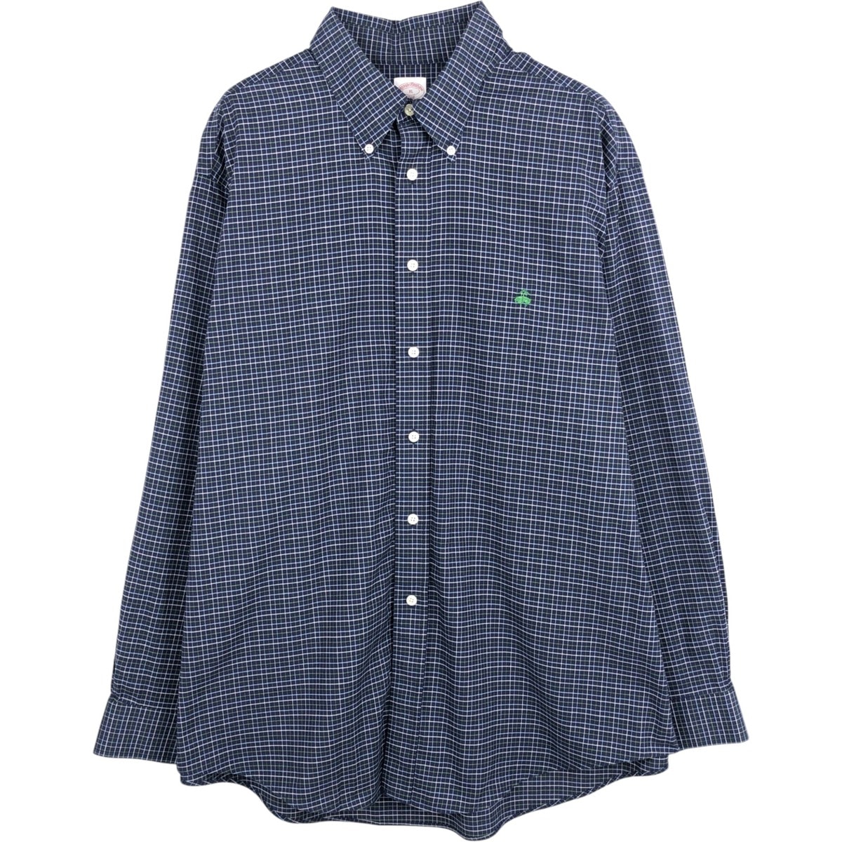 古着 ブルックスブラザーズ Brooks Brothers 346 長袖 ボタンダウンチェックシャツ メンズXL相当/eaa625157