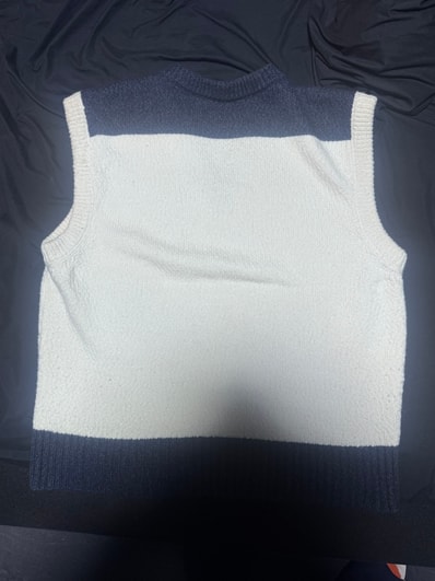 Dior Tears Sleeveless Sweater "White"