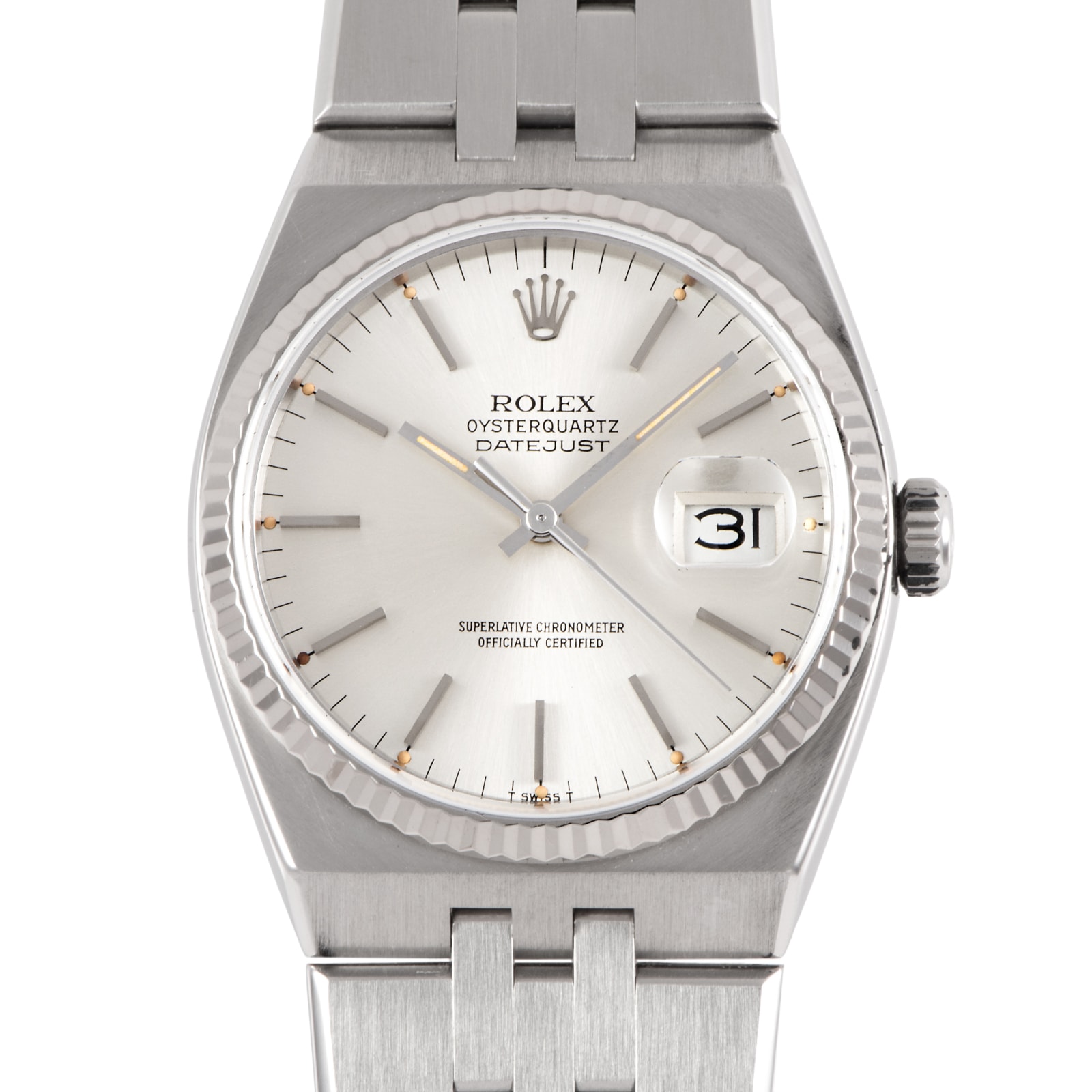 ROLEX ロレックス デイトジャスト オイスタークォーツ Tritium 1985年製 17014 SS/WG【中古】