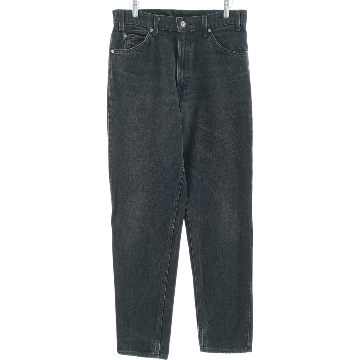 古着 リーバイス Levi's 550 RELAXED FIT TAPERED LEG オレンジタブ ブラックデニム テーパードデニムパンツ メンズw32相当/eaa417365
