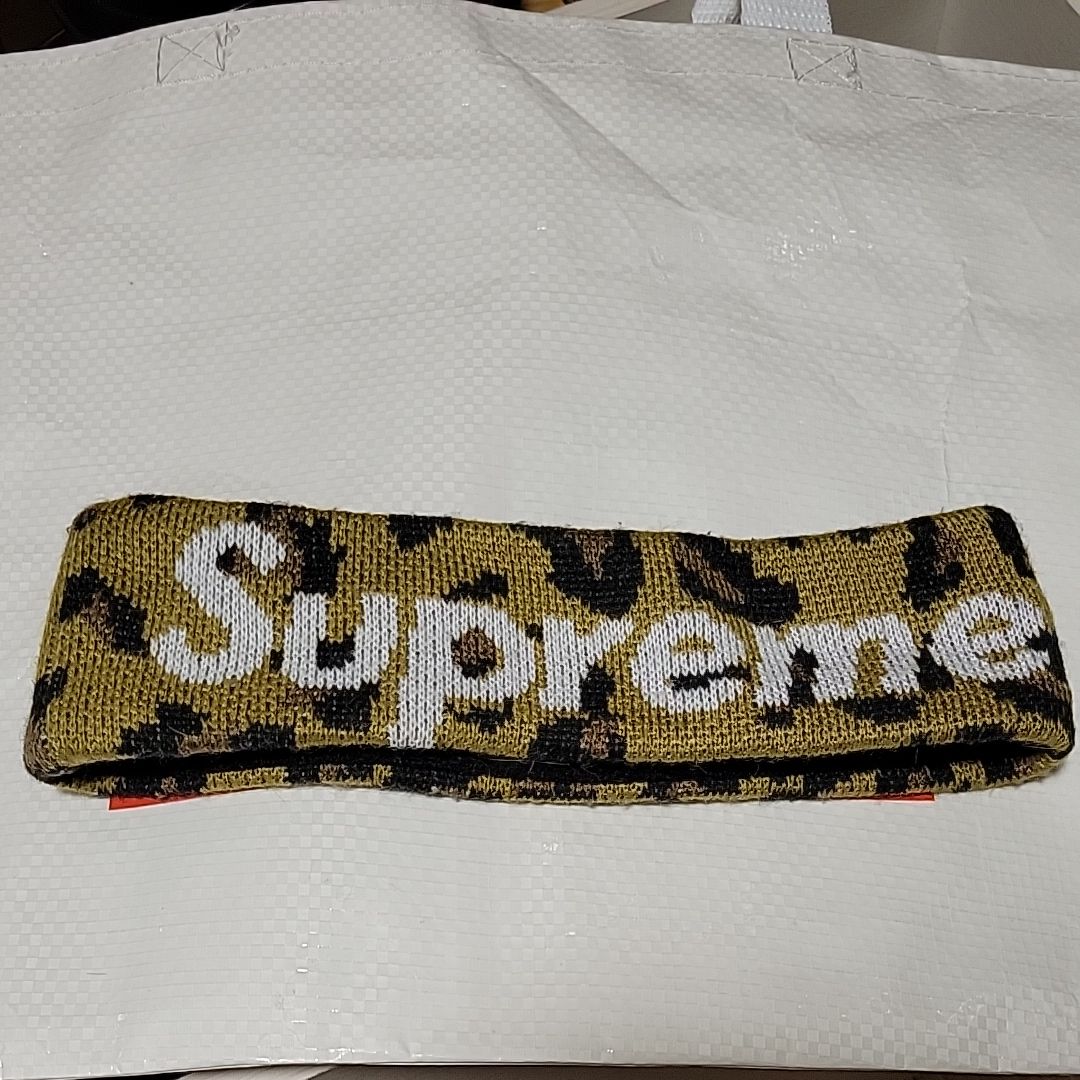 Supreme / New Era® Big Logo Headband "Leopard"