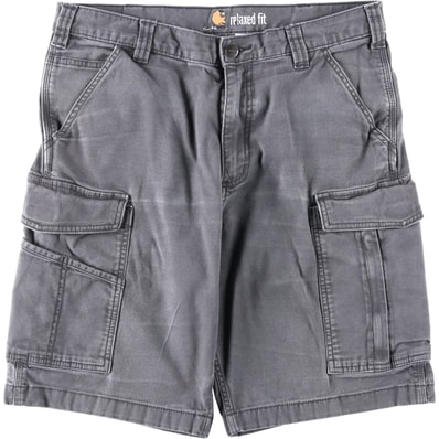 古着 カーハート Carhartt RELAXED FIT ダック カーゴショーツ ハーフパンツ メンズw34相当/eaa640661
