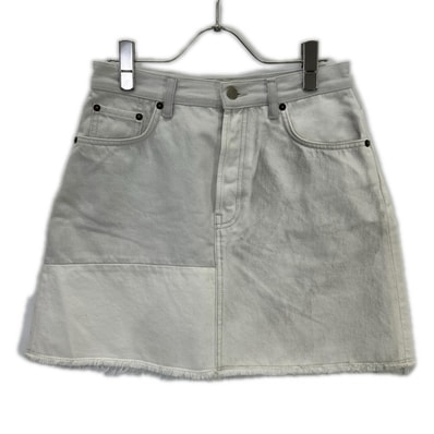 アクネ ストゥディオズ used加工 ミニ デニムスカート 36