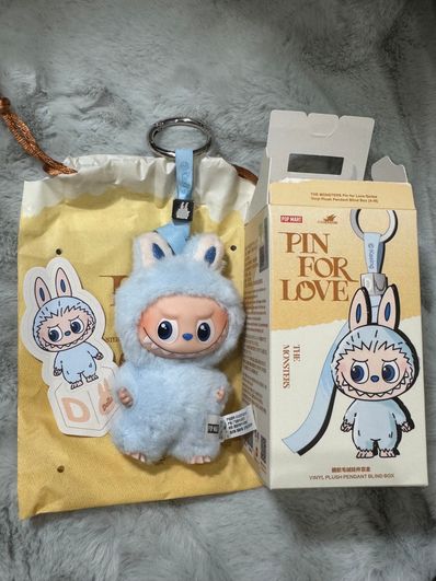POP MART THE MONSTERS (LABUBU) Pin for Love Series-Vinyl Plush Pendant (A-M) D