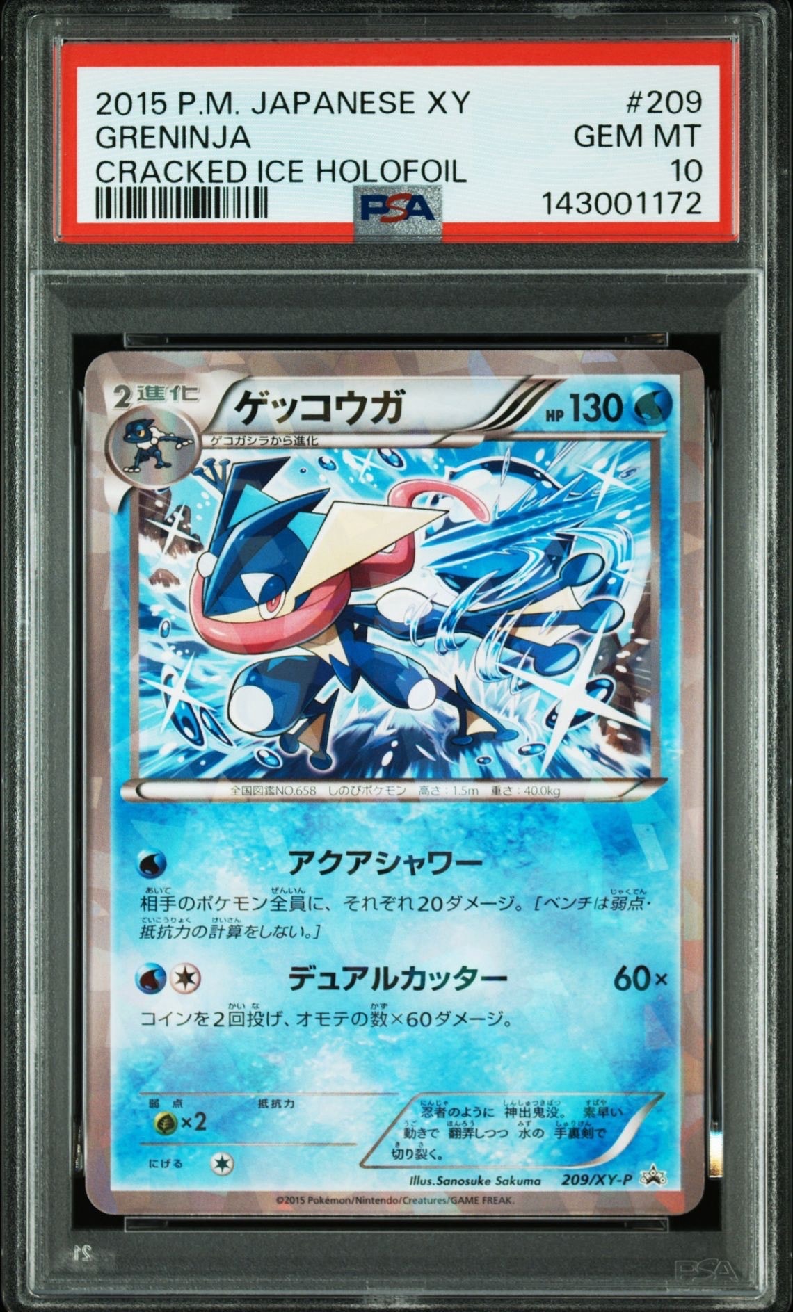 PSA10】ゲッコウガ P [XY-P 209](プロモーションカード